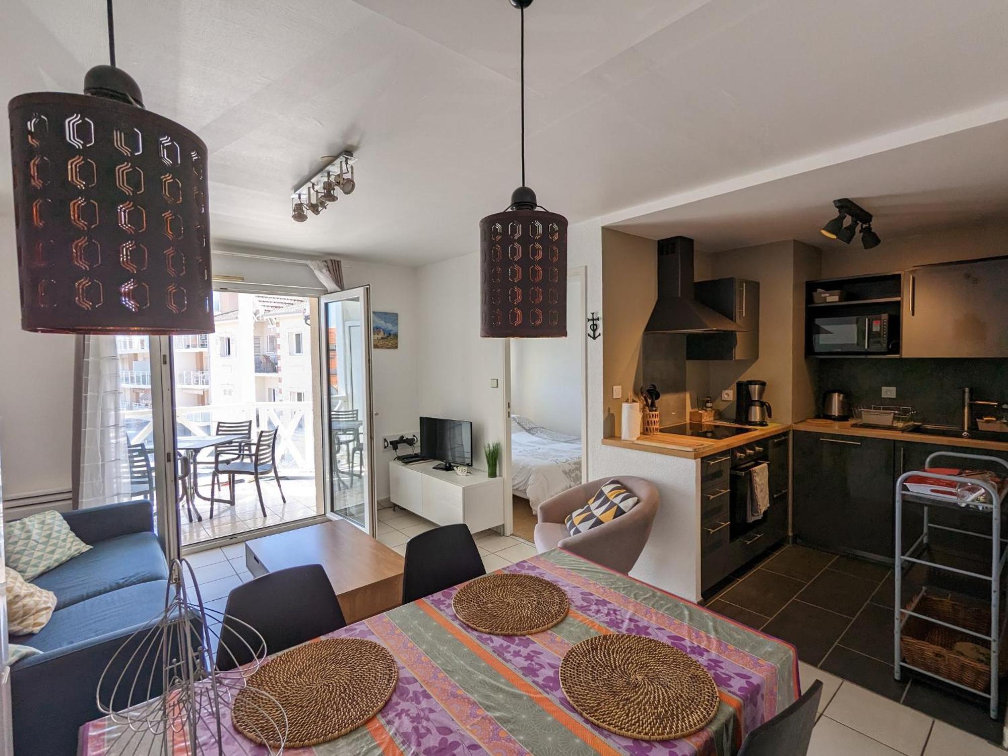 Arcachon Centre : Charmant T2 Avec Loggia, Parking Securise Et Proche Plage - Fr-1-420-61 Екстериор снимка